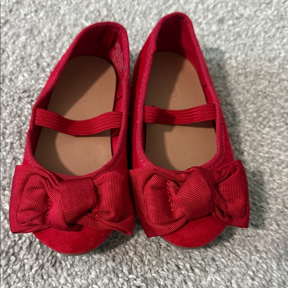 Old Navy Kids Red Bow Dress Shoes
